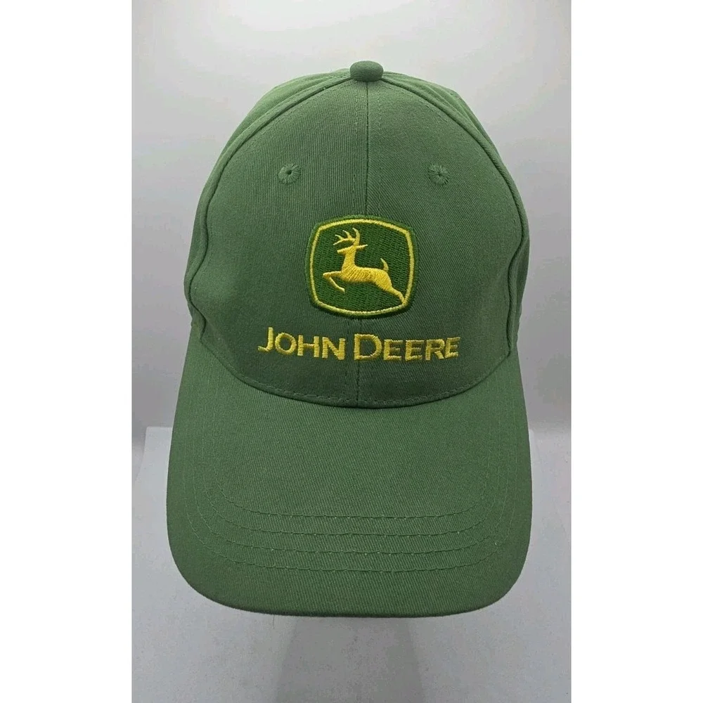 Genuine John Deere Hat Cap Strapback Green Nothing Runs Like A Deer Tractor Farm